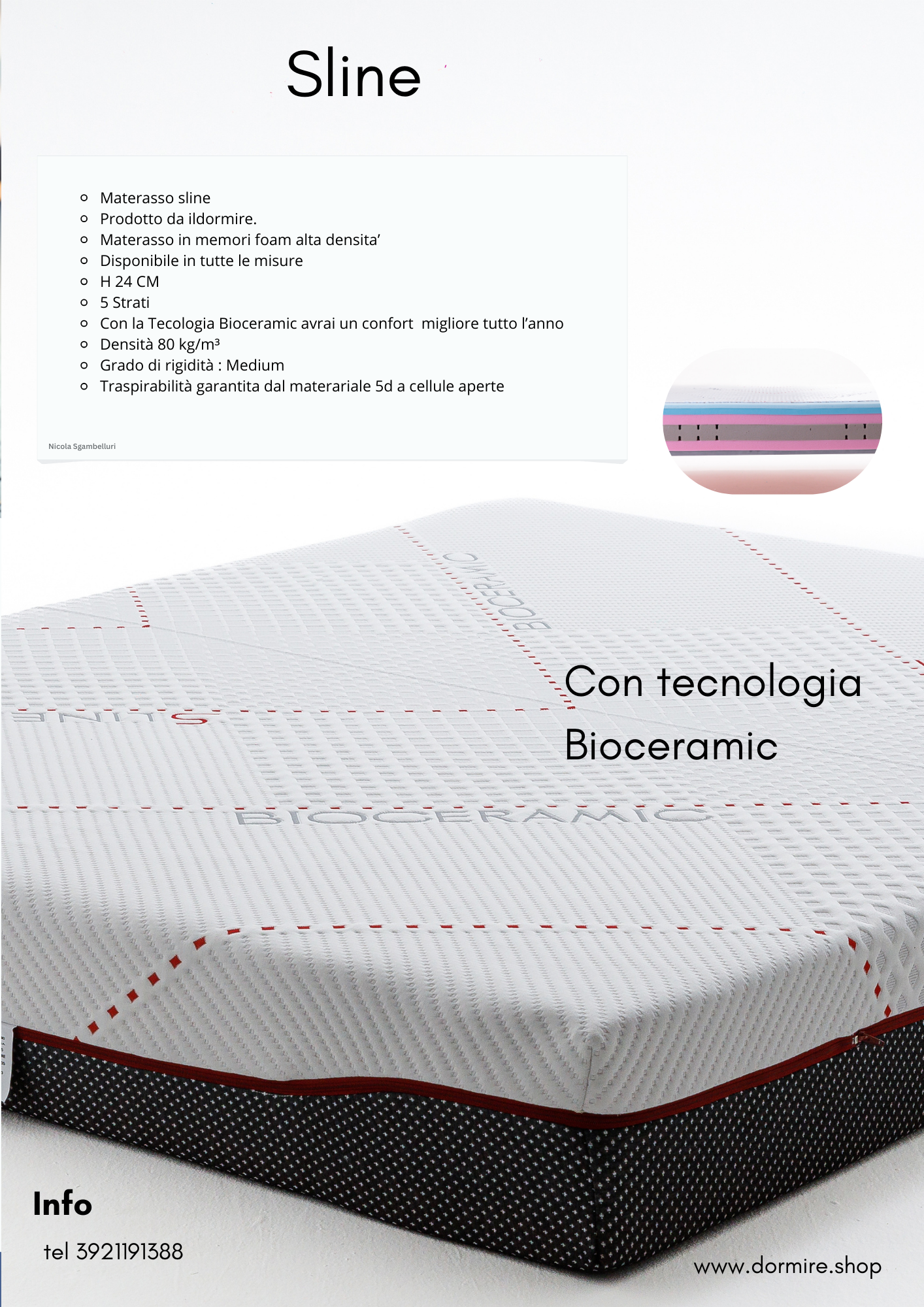 Sline© | Il materasso con Bioceramic