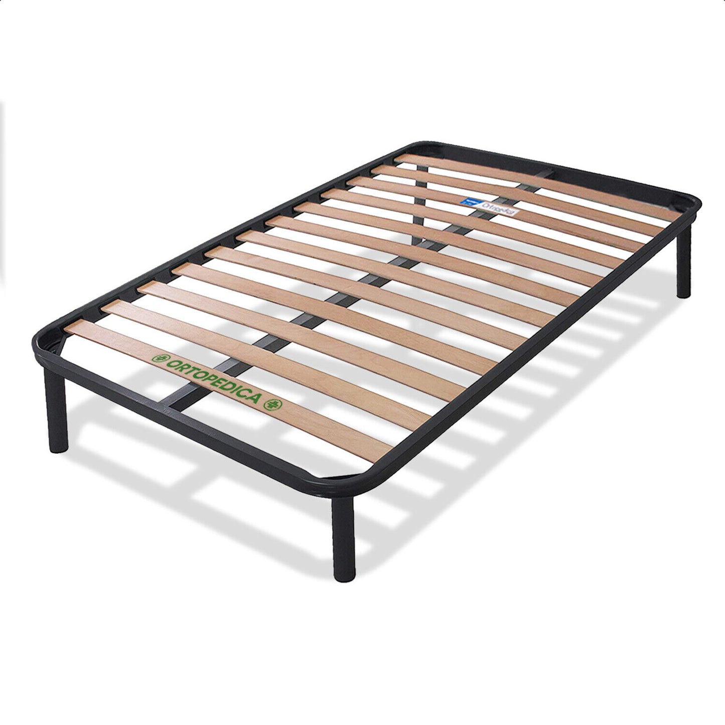 Star120© - La rete ortopedica da 1 piazza e mezza a doghe per letto completa di  piedi